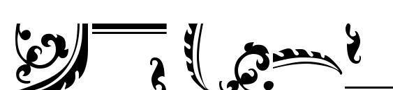 Ornamentstwossk regular Font