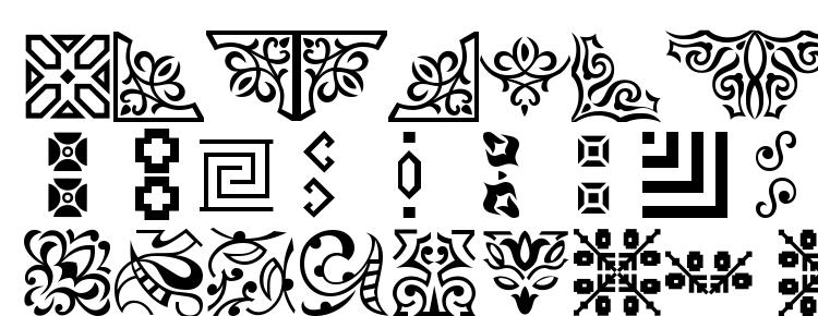 glyphs OrnamentTT font, сharacters OrnamentTT font, symbols OrnamentTT font, character map OrnamentTT font, preview OrnamentTT font, abc OrnamentTT font, OrnamentTT font