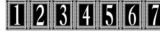 Ornate1 Font, Number Fonts