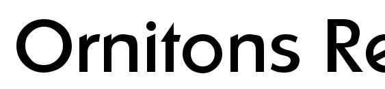 Ornitons Regular Font, All Fonts