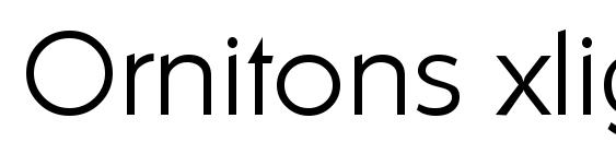 Ornitons xlight font, free Ornitons xlight font, preview Ornitons xlight font