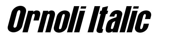 шрифт Ornoli Italic, бесплатный шрифт Ornoli Italic, предварительный просмотр шрифта Ornoli Italic
