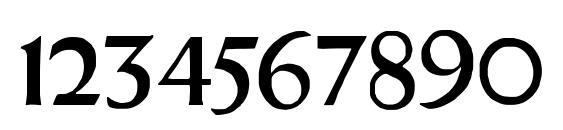 Orotund Capitals Heavy Font, Number Fonts