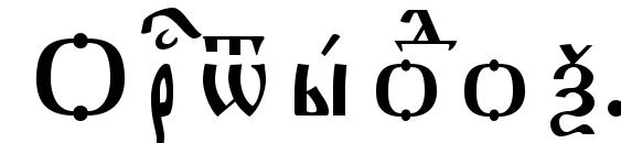 Orthodox.tt Ucs8 Разрядочный Font