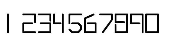 Oscillossk regular Font, Number Fonts