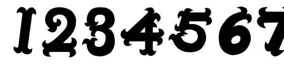 Oshare black Font, Number Fonts