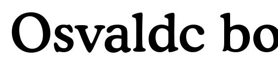 Osvaldc bold font, free Osvaldc bold font, preview Osvaldc bold font