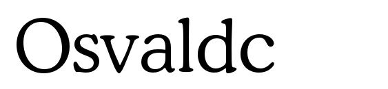 Osvaldc font, free Osvaldc font, preview Osvaldc font