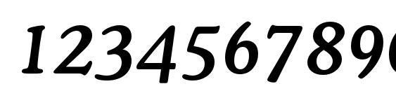 Osvaldmediumc italic Font, Number Fonts