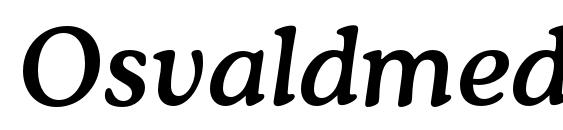 Osvaldmediumc italic Font