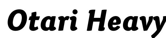 Otari HeavyItalic font, free Otari HeavyItalic font, preview Otari HeavyItalic font