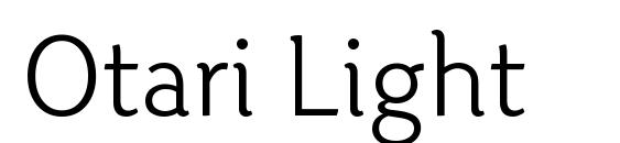 Шрифт Otari Light
