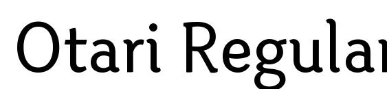 Otari Regular font, free Otari Regular font, preview Otari Regular font