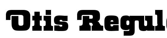 Otis Regular font, free Otis Regular font, preview Otis Regular font