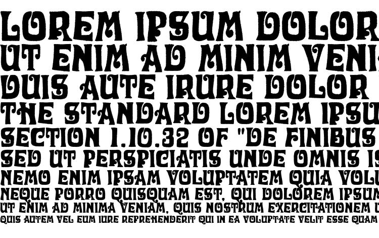 specimens Otoboke Regular font, sample Otoboke Regular font, an example of writing Otoboke Regular font, review Otoboke Regular font, preview Otoboke Regular font, Otoboke Regular font