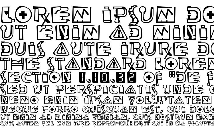 specimens OuchStd font, sample OuchStd font, an example of writing OuchStd font, review OuchStd font, preview OuchStd font, OuchStd font