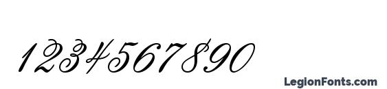 Ouverture script Font, Number Fonts