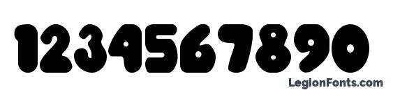 Overmuch regular Font, Number Fonts