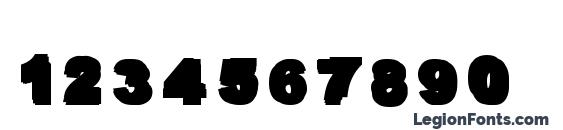 Overprint Black Font, Number Fonts