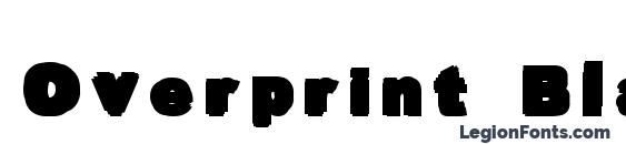 Overprint Black font, free Overprint Black font, preview Overprint Black font
