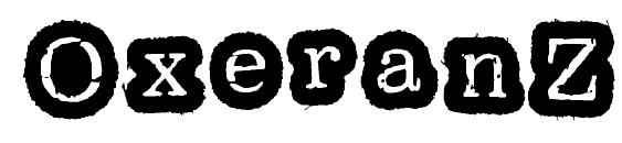 OxeranZ Regular Font