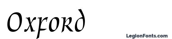 Oxford font, free Oxford font, preview Oxford font