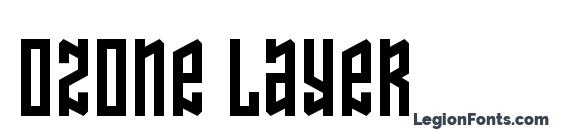 Ozone Layer font, free Ozone Layer font, preview Ozone Layer font