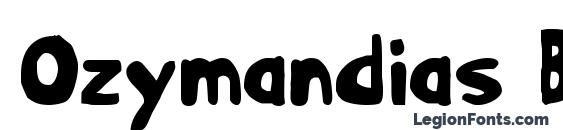 Ozymandias Bold Font
