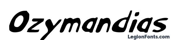 Ozymandias Italic Font