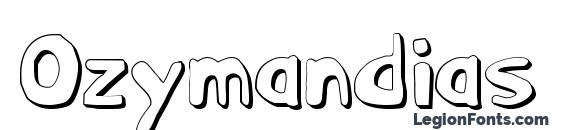 Ozymandias Outline font, free Ozymandias Outline font, preview Ozymandias Outline font