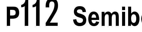 P112 Semibold font, free P112 Semibold font, preview P112 Semibold font