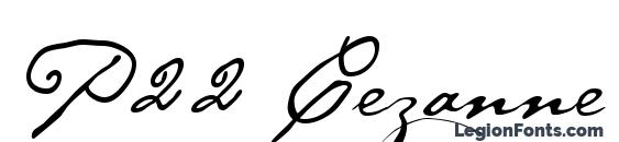 шрифт P22 Cezanne Regular, бесплатный шрифт P22 Cezanne Regular, предварительный просмотр шрифта P22 Cezanne Regular