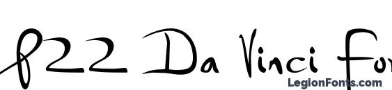P22 Da Vinci Forward Font