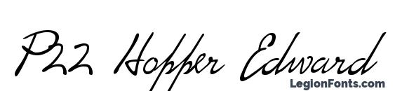 P22 Hopper Edward font, free P22 Hopper Edward font, preview P22 Hopper Edward font