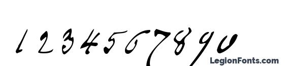 P22 Monet Regular Font, Number Fonts