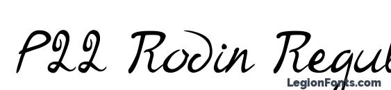 P22 Rodin Regular Font