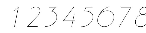 P700 Deco Italic Font, Number Fonts