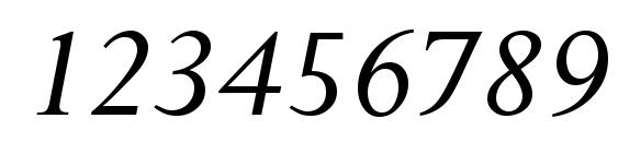 P700 Roman Italic Font, Number Fonts