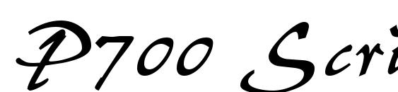 P700 Script Regular Font