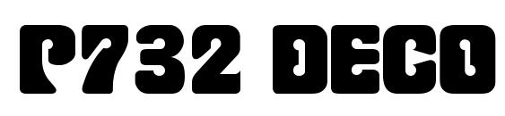 P732 Deco Regular font, free P732 Deco Regular font, preview P732 Deco Regular font