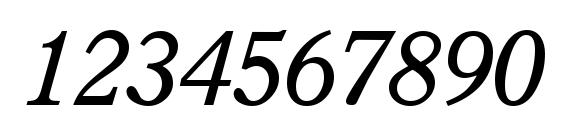 P761 Roman Italic Font, Number Fonts