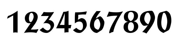 P790 Roman Bold Font, Number Fonts