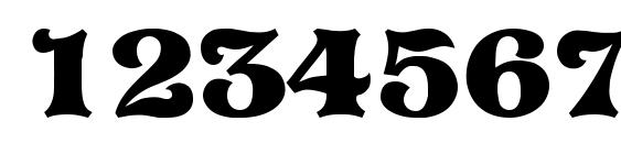 P820 Deco Regular Font, Number Fonts
