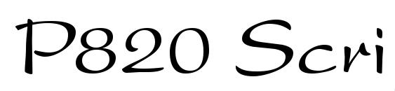 P820 Script Regular Font