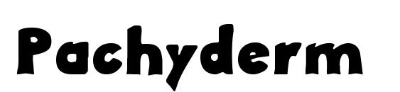шрифт Pachyderm, бесплатный шрифт Pachyderm, предварительный просмотр шрифта Pachyderm