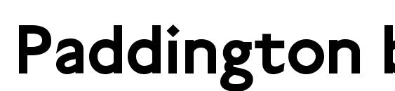 Шрифт Paddington bold