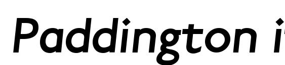 Paddington italic font, free Paddington italic font, preview Paddington italic font