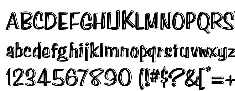 glyphs Paghetti font, сharacters Paghetti font, symbols Paghetti font, character map Paghetti font, preview Paghetti font, abc Paghetti font, Paghetti font