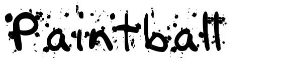 Paintball font, free Paintball font, preview Paintball font