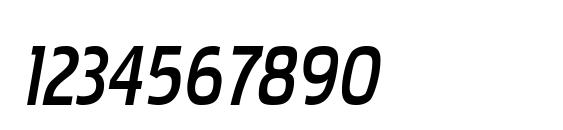 PakenhamBk Italic Font, Number Fonts